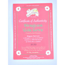 Dragons Yule Love Pocket Dragon - Worldwide Limited Edition of 5000 with Certificate - Hand Made - Whimsical World - 2004