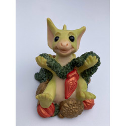 Deck The Halls Pocket Dragon- Whimsical World Of Pocket Dragons Hand Made In 1996