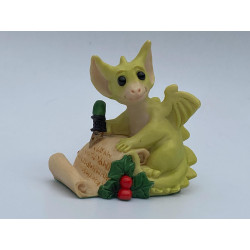 Dear Santa Pocket Dragon - Whimsical World Of Pocket Dragons by Real Musgrave Hand Made in 1994