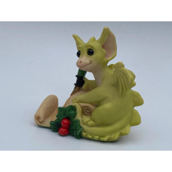 Dear Santa Pocket Dragon - Whimsical World Of Pocket Dragons by Real Musgrave Hand Made in 1994