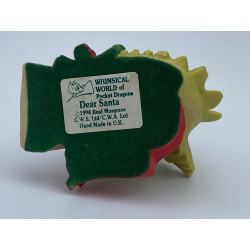 Dear Santa Pocket Dragon - Whimsical World Of Pocket Dragons by Real Musgrave Hand Made in 1994
