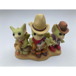 Three Tough Dragons From Texas Pocket Dragon - Boxed - Worldwide Limited Edition of 5000  Whimsical World - Hand Made - 2001