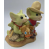 Three Tough Dragons From Texas Pocket Dragon - Boxed - Worldwide Limited Edition of 5000  Whimsical World - Hand Made - 2001