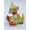 Christmas Skates  Pocket Dragon- Whimsical World Of Pocket Dragons Hand Made- 1995