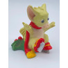 Christmas Skates  Pocket Dragon- Whimsical World Of Pocket Dragons Hand Made- 1995