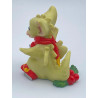Christmas Skates  Pocket Dragon- Whimsical World Of Pocket Dragons Hand Made- 1995
