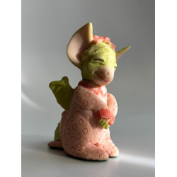 Pink N Pretty - Pocket Dragon - One Of The Original 27 - Hand Made - Whimsical World of Picket Dragons - 1989