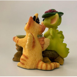 Tea And Gossip Pocket Dragon - Boxed - Collectors Special 2001/2002 - Musgrave Whimsical World Of Pocket Dragons - 2000