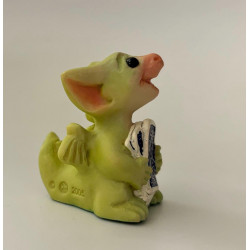 Poker Face Pocket Dragon - Boxed - Hand Made -  Real Musgrave Whimsical World Of Pocket Dragons - 2005