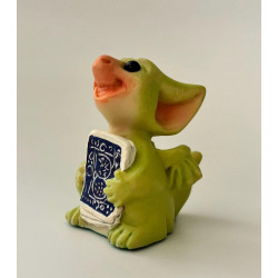 Poker Face Pocket Dragon - Boxed - Hand Made -  Real Musgrave Whimsical World Of Pocket Dragons - 2005