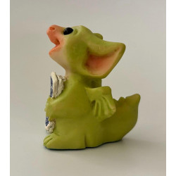 Poker Face Pocket Dragon - Boxed - Hand Made -  Real Musgrave Whimsical World Of Pocket Dragons - 2005