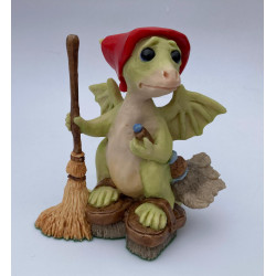 Do I Have To? Pocket Dragon -  One of Original 27 - Whimsical World Of Pocket Dragons by Real Musgrave - Hand Made in 1989