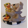 The Happy Ending Pocket Dragon And Gargoyle Set- Boxed - Whimsical World Of Pocket Dragons - Hand Made In 2005