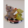 The Happy Ending Pocket Dragon And Gargoyle Set- Boxed - Whimsical World Of Pocket Dragons - Hand Made In 2005