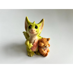 We're Very Brave Pocket Dragon - Whimsical World Of Pocket Dragons by Real Musgrave Hand Made - 1992