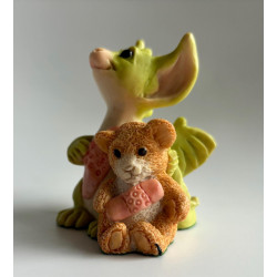 We're Very Brave Pocket Dragon - Whimsical World Of Pocket Dragons by Real Musgrave Hand Made - 1992