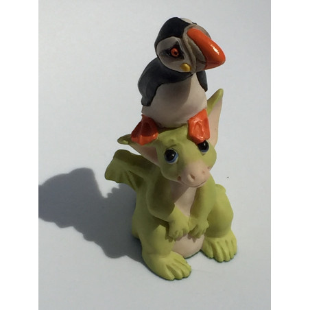 He Ain't Heavy He's My Puffin Pocket Dragon - Whimsical World Of Pocket Dragons by Real Musgrave Hand Made in 1996