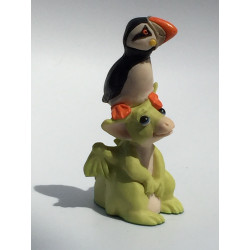 He Ain't Heavy He's My Puffin Pocket Dragon - Whimsical World Of Pocket Dragons by Real Musgrave Hand Made in 1996