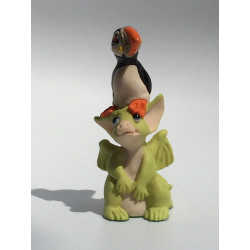 He Ain't Heavy He's My Puffin Pocket Dragon - Whimsical World Of Pocket Dragons by Real Musgrave Hand Made in 1996