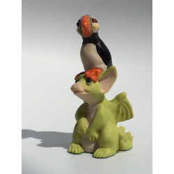 He Ain't Heavy He's My Puffin Pocket Dragon - Whimsical World Of Pocket Dragons by Real Musgrave Hand Made in 1996