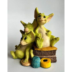 Treasure Pocket Dragon - Boxed -  Hand Made 1993 - Real Musgrave - Whimsical World Of Pocket Dragons