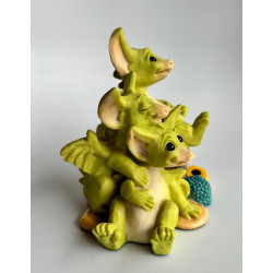 Treasure Pocket Dragon - Boxed -  Hand Made 1993 - Real Musgrave - Whimsical World Of Pocket Dragons