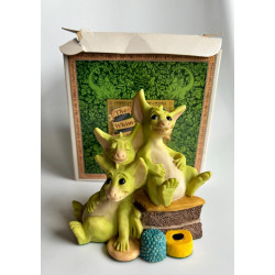 Treasure Pocket Dragon - Boxed -  Hand Made 1993 - Real Musgrave - Whimsical World Of Pocket Dragons