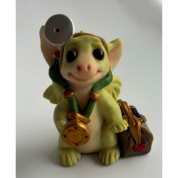 Dr Dragon Pocket Dragon - Boxed - Hand SIGNED By REAL MUSGRAVE 6/04 - 1999 - Whimsical World of Packet Dragons