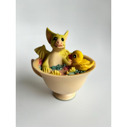 Bubbles Pocket Dragon - Boxed - 1992 - Hand Made - Real Musgrave Whimsical World Of Pocket Dragons