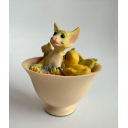 Bubbles Pocket Dragon - Boxed - 1992 - Hand Made - Real Musgrave Whimsical World Of Pocket Dragons