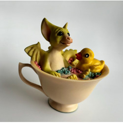 Bubbles Pocket Dragon - Boxed - 1992 - Hand Made - Real Musgrave Whimsical World Of Pocket Dragons