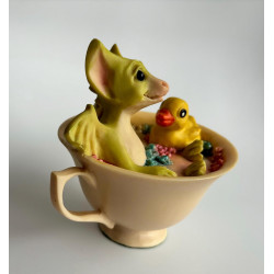 Bubbles Pocket Dragon - Boxed - 1992 - Hand Made - Real Musgrave Whimsical World Of Pocket Dragons