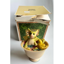 Bubbles Pocket Dragon - Boxed - 1992 - Hand Made - Real Musgrave Whimsical World Of Pocket Dragons