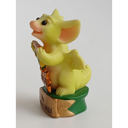 Worlds Best Friend Messages Pocket Dragon - Boxed with leaflet & Gift Tag - Hand Made 2000