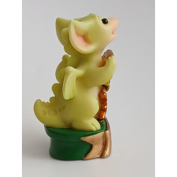 Worlds Best Friend Messages Pocket Dragon - Boxed with leaflet & Gift Tag - Hand Made 2000