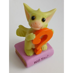Will You? Messages Pocket Dragon - Hand Made - Real Musgrave Whimsical World Of Pocket Dragons - 2000