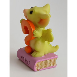 Will You? Messages Pocket Dragon - Hand Made - Real Musgrave Whimsical World Of Pocket Dragons - 2000