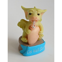 Get Well Soon Messages Pocket Dragon - Boxed - Hand Made -  Real Musgrave Whimsical World Of Pocket Dragons - 2000