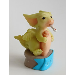 Get Well Soon Messages Pocket Dragon - Boxed - Hand Made -  Real Musgrave Whimsical World Of Pocket Dragons - 2000