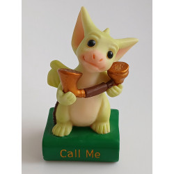 Call Me Messages Pocket Dragon - Boxed with Leaflet & Gift Tag - Hand Made in 2000 - Real Musgrave Whimsical World Of Pocket Dragons