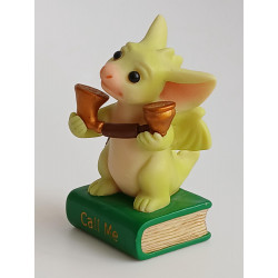 Call Me Messages Pocket Dragon - Boxed with Leaflet & Gift Tag - Hand Made in 2000 - Real Musgrave Whimsical World Of Pocket Dragons