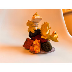 Pillow Fight Pocket Dragon - Worldwide Limited Edition of 1749/3500 - Hand Made in 1995 - Real Musgrave