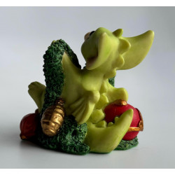 Deck The Halls Pocket Dragon - Boxed with Limited Edition Ornament - Whimsical World Of Pocket Dragons Hand Made In 1996