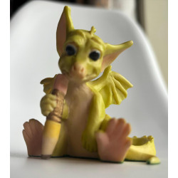 Scribbles Pocket Dragon - Boxed - One of Original 27 - Whimsical World Of Pocket Dragons by Real Musgrave Hand Made in 1989