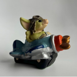 Frequent Flyer Pocket Dragon - Boxed - Whimsical World Of Pocket Dragons by Real Musgrave Hand Made in 2000