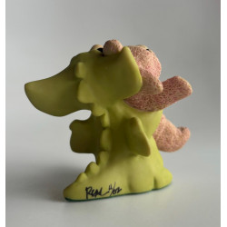 Bunny Hug Pocket Dragon - Boxed - Hand SIGNED by REAL MUSGRAVE (11/02) Whimsical World Of Pocket Dragons - Hand Made in 2001