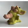 Bunny Hug Pocket Dragon - Boxed - Hand SIGNED by REAL MUSGRAVE (11/02) Whimsical World Of Pocket Dragons - Hand Made in 2001