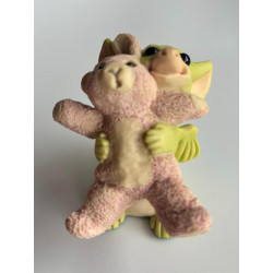Bunny Hug Pocket Dragon - Boxed - Hand SIGNED by REAL MUSGRAVE (11/02) Whimsical World Of Pocket Dragons - Hand Made in 2001
