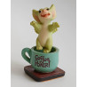 Coffee Power - Pocket Dragon - Boxed -  Whimsical World Of Pocket Dragons by Real Musgrave Hand Made in 2003