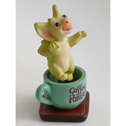 Coffee Power - Pocket Dragon - Boxed -  Whimsical World Of Pocket Dragons by Real Musgrave Hand Made in 2003